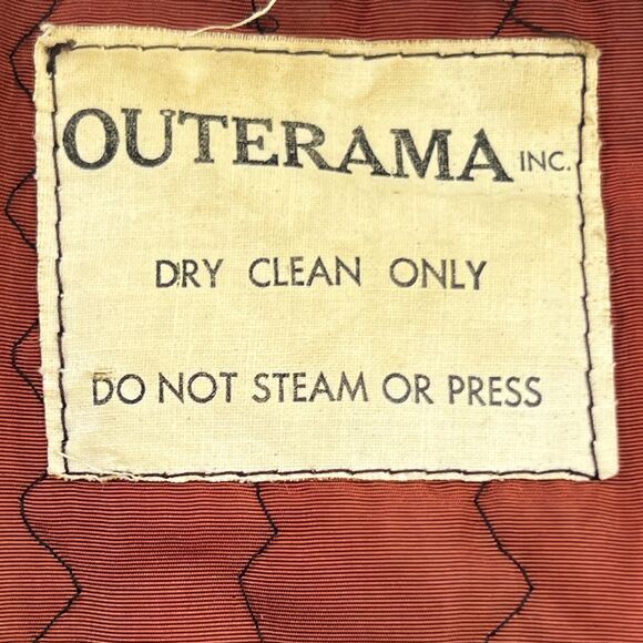 60s/70s Outerama Tailored Faux Leopard Print Fur W/ Black Fuax Fur Trim Coat - Picture 3 of 4